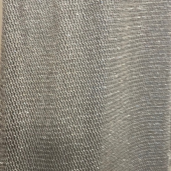 Elegant Silver Crochet Maxi Skirt Sz Medium to Large - Picture 3 of 9